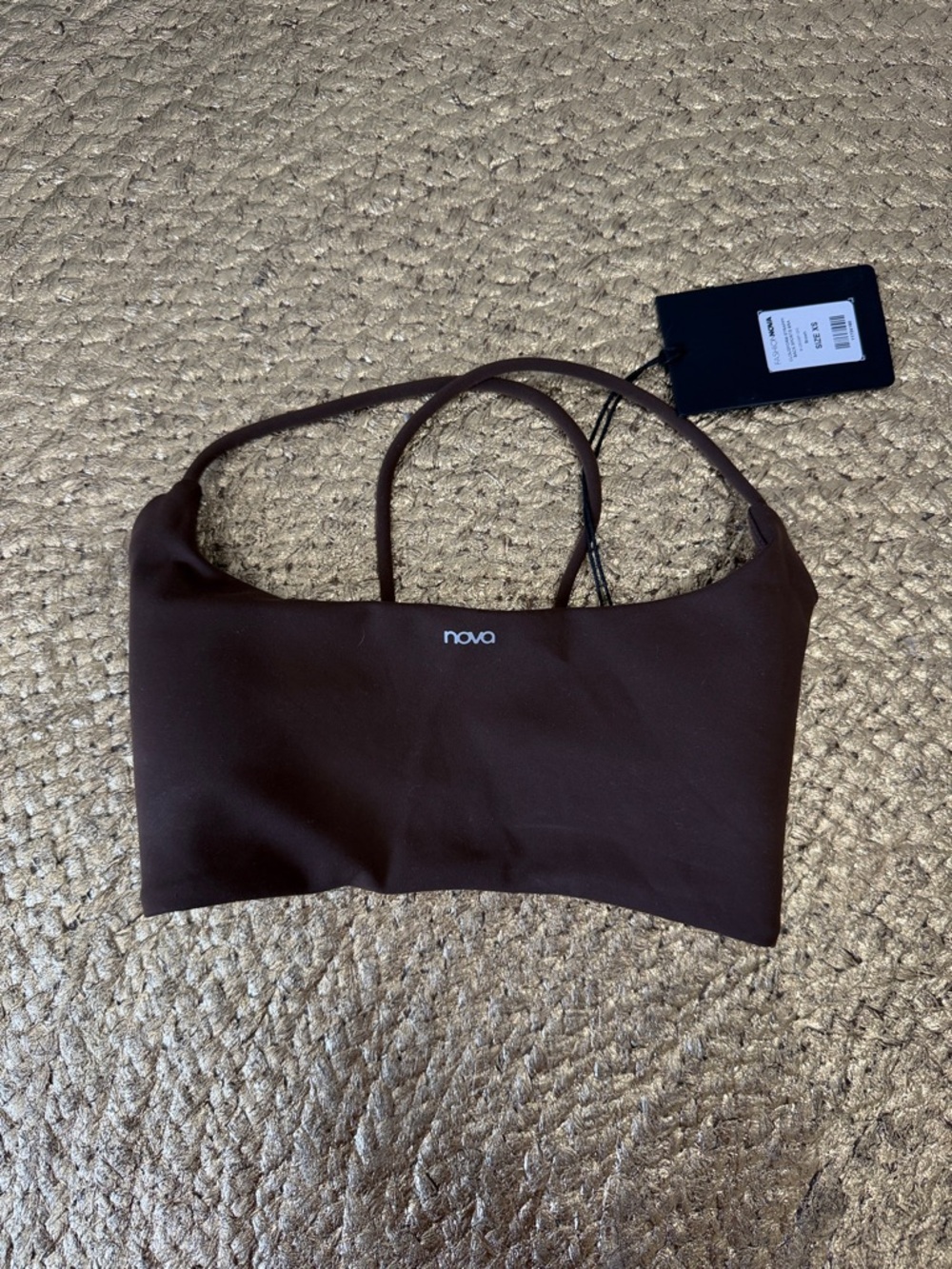 Brown Scoop Neck Tank Top